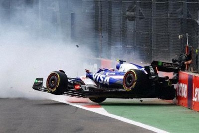 角田はリタイア、サインツが優勝　F1メキシコGP決勝