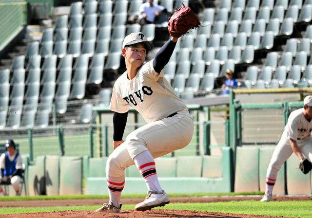 東洋大姫路エース、ドキリとした大飛球　今大会1失点、優勝に貢献