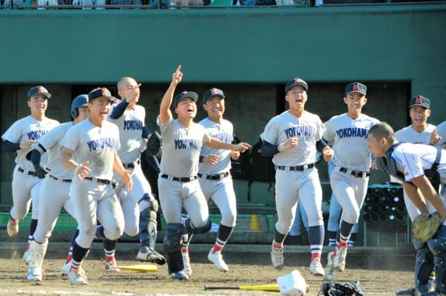 横浜、17年ぶり優勝　健大高崎にサヨナラ　秋季関東高校野球