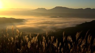 【動画】朝日に染まる阿蘇の雲海