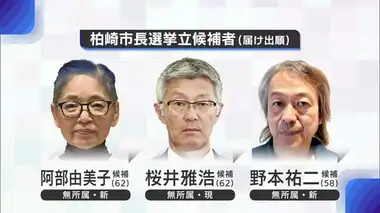 【柏崎市長選】現職と新人２人の三つ巴に…柏崎刈羽原発の再稼働問題などで論戦