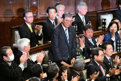 第103代首相に石破氏　決選投票で立憲・野田氏を破る