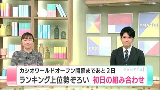 カシオワールドオープン開幕まであと2日　ランキング上位勢ぞろい　初日の組み合わせ　注目選手のスタートは？