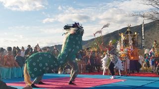 【動画】祭神流れ着いた河原で大祭