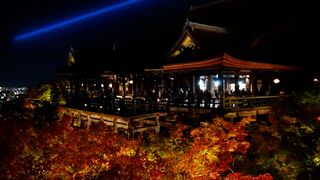 【動画】ライトアップされた清水寺と紅葉