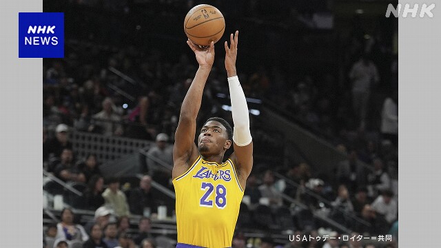 NBAレイカーズ 八村塁 スパーズ戦に先発出場16得点 連敗止める